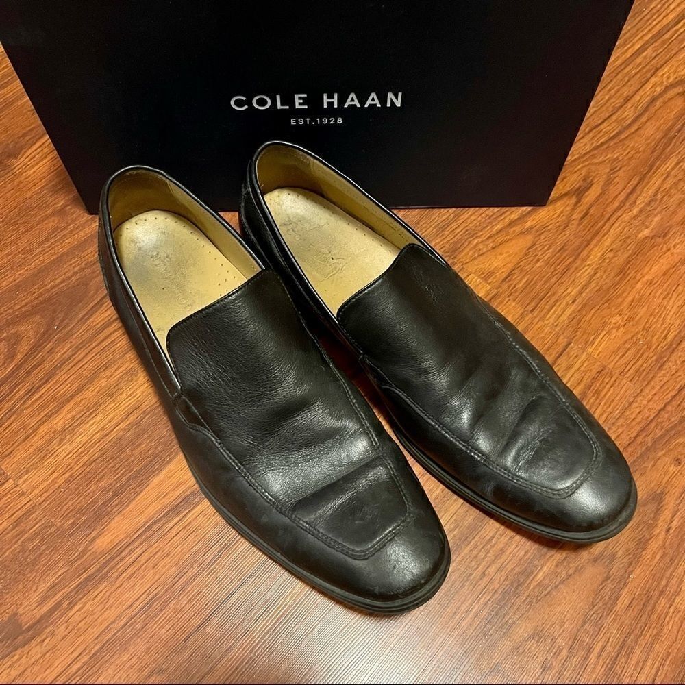 Cole Haan Black Leather Loafer Shoes Size 10.5M